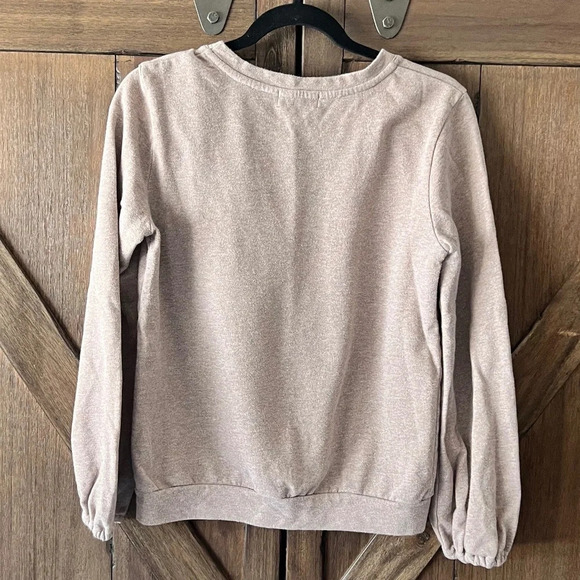 The Lady & The Sailor Crafted In The USA Tan Speckled Sweatshirt Size Small - Picture 2 of 5